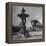 Illuminated Fountain, Designed by Henri Auguste Bartholdi, in the Botanical Gardens-null-Framed Premier Image Canvas