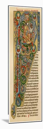 Illuminated Iniitial 'P, 1172-null-Mounted Giclee Print