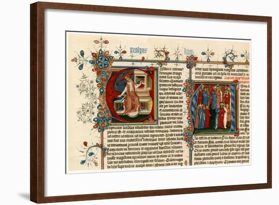 Illuminated Initial Letters, 1405-1415-null-Framed Giclee Print