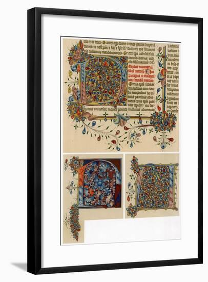 Illuminated Initial Letters, 1405-1415-null-Framed Giclee Print