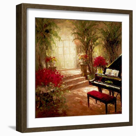 Illuminated Music Room-Foxwell-Framed Art Print