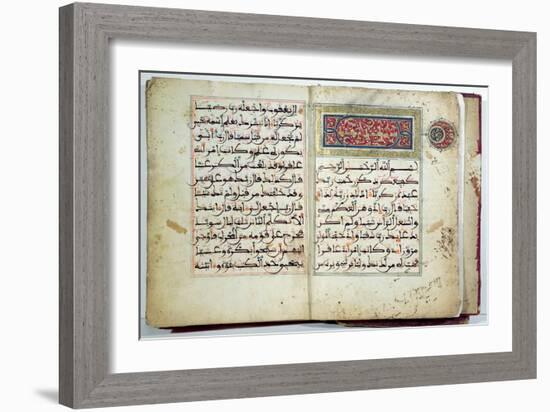 Illuminated Page of the Koran, 17th-18th century-null-Framed Giclee Print