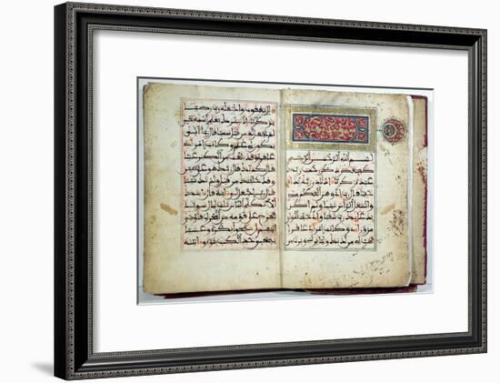 Illuminated Page of the Koran, 17th-18th century-null-Framed Giclee Print