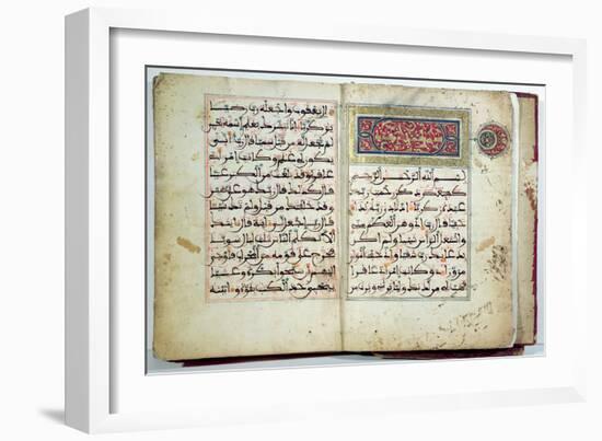 Illuminated Page of the Koran, 17th-18th century-null-Framed Giclee Print