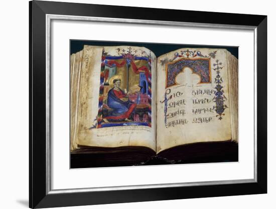 Illuminated Pages from the Matenadaran,Manuscript Museum in Yerevan,Armenia-null-Framed Giclee Print