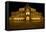 Illuminated Semperoper in Dresden in the Evening-Uwe Steffens-Framed Premier Image Canvas