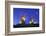 Illuminated Windmills of Chora, Patmos, Dodecanese, Greek Islands, Greece, Europe-Neil Farrin-Framed Photographic Print