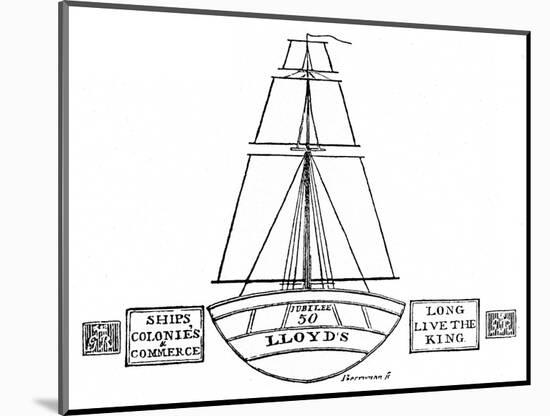 'Illumination at Lloyd's, 1809', (1928)-Unknown-Mounted Giclee Print