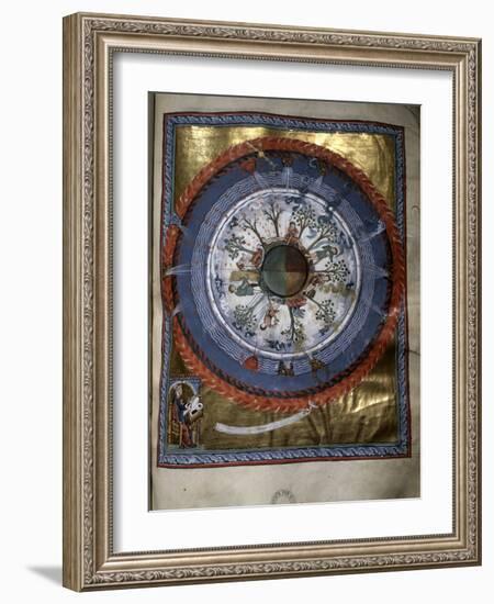 Illumination from Hildegard von Bingen's Liber Divinorum Operum, 1165-Werner Forman-Framed Photographic Print