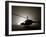 Illumination from the Bright Light Silhouettes of OH-58D Kiowa Helicopter During Thick Fog-Stocktrek Images-Framed Photographic Print