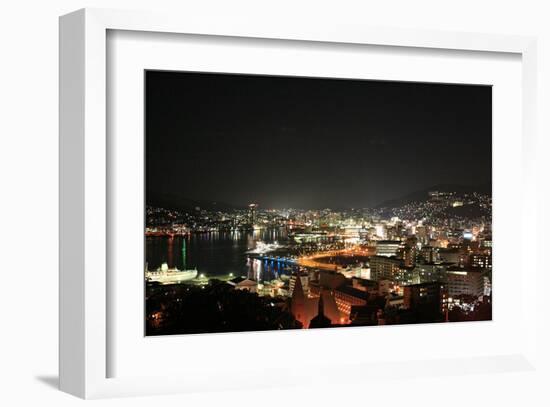 Illumination of Nagasaki, Japan-Ryuji Adachi-Framed Art Print
