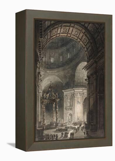 Illumination of the Cross in St. Peter's on Good Friday, 1787-Giovanni Battista Piranesi-Framed Premier Image Canvas