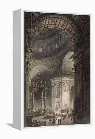 Illumination of the Cross in St. Peter's on Good Friday, 1787-Giovanni Battista Piranesi-Framed Premier Image Canvas