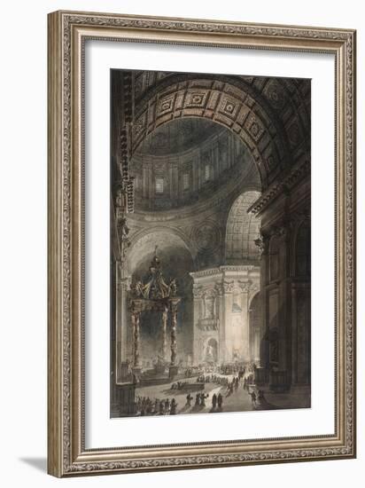 Illumination of the Cross in St. Peter's on Good Friday, 1787-Giovanni Battista Piranesi-Framed Giclee Print