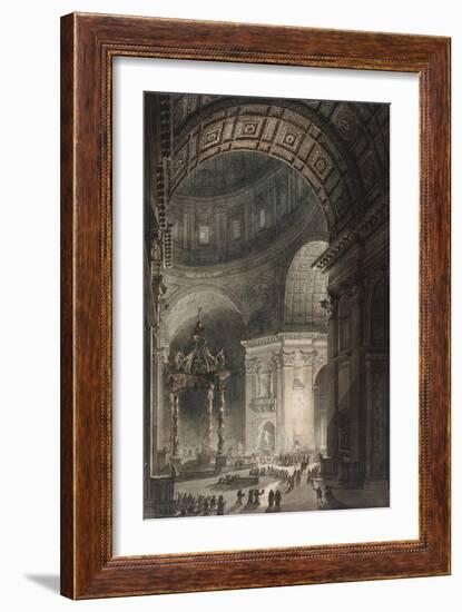 Illumination of the Cross in St. Peter's on Good Friday, 1787-Giovanni Battista Piranesi-Framed Giclee Print