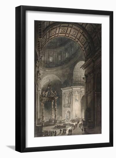 Illumination of the Cross in St. Peter's on Good Friday, 1787-Giovanni Battista Piranesi-Framed Giclee Print