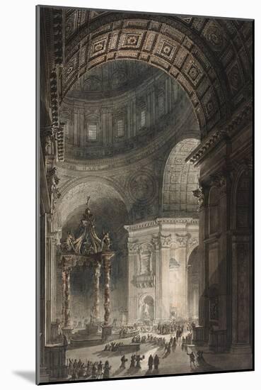 Illumination of the Cross in St. Peter's on Good Friday, 1787-Giovanni Battista Piranesi-Mounted Giclee Print