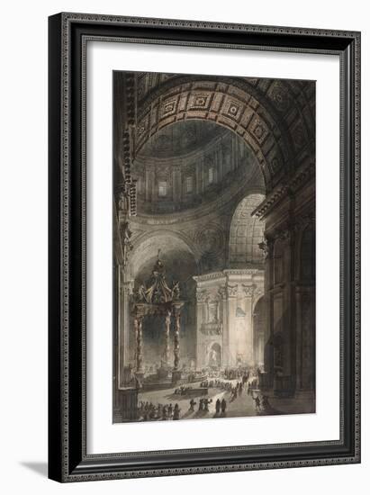 Illumination of the Cross in St. Peter's on Good Friday, 1787-Giovanni Battista Piranesi-Framed Giclee Print