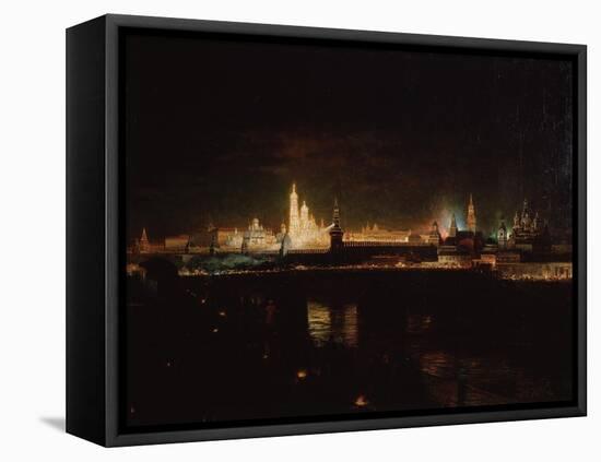 Illumination of the Moscow Kremlin, 1883-Oskar Adolfovich Hofman-Framed Premier Image Canvas