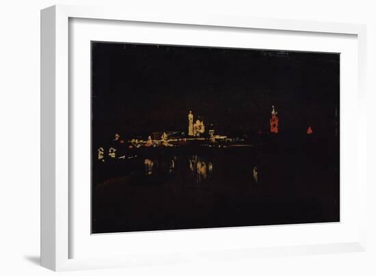 Illumination of the Moscow Kremlin, 1896-Isaak Ilyich Levitan-Framed Giclee Print