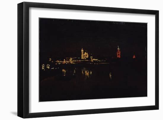 Illumination of the Moscow Kremlin, 1896-Isaak Ilyich Levitan-Framed Premium Giclee Print