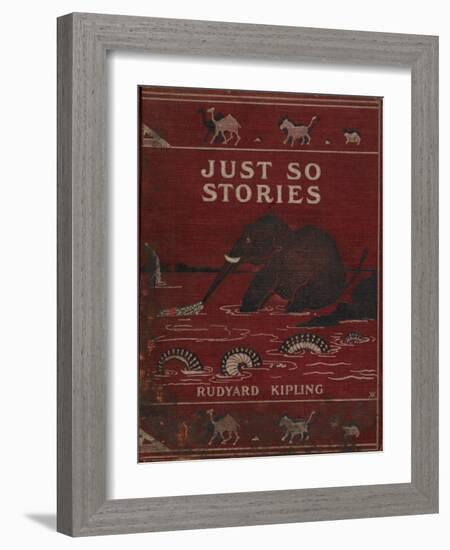 Illustrated Front Cover Showing an Elephant-Rudyard Kipling-Framed Giclee Print