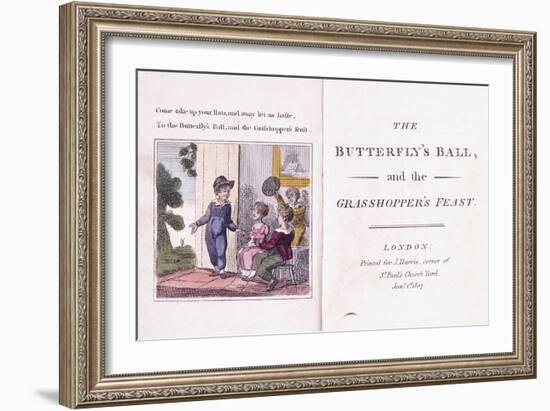 Illustrated Frontispiece from the Children's Book-William Mulready-Framed Giclee Print