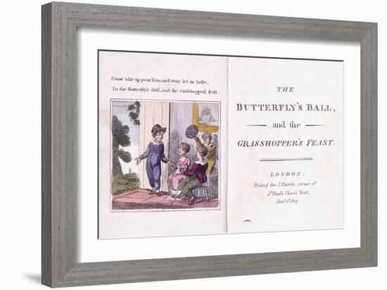Illustrated Frontispiece from the Children's Book-William Mulready-Framed Giclee Print