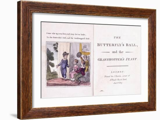 Illustrated Frontispiece from the Children's Book-William Mulready-Framed Giclee Print