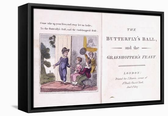 Illustrated Frontispiece from the Children's Book-William Mulready-Framed Premier Image Canvas