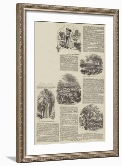 Illustrated Literature-null-Framed Giclee Print