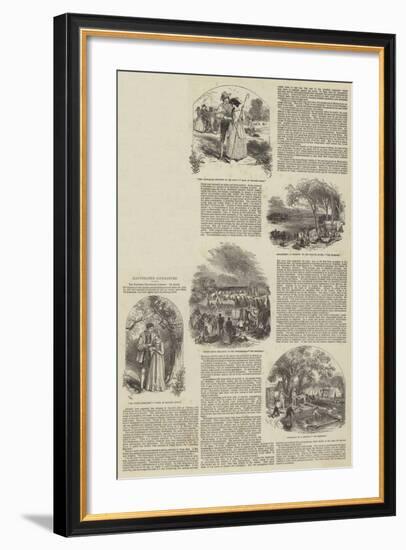 Illustrated Literature-null-Framed Giclee Print