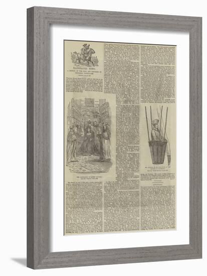 Illustrated News, a Sketch of the Rise and Progress of Pictorial Journalism-null-Framed Giclee Print