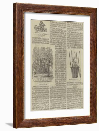 Illustrated News, a Sketch of the Rise and Progress of Pictorial Journalism-null-Framed Giclee Print