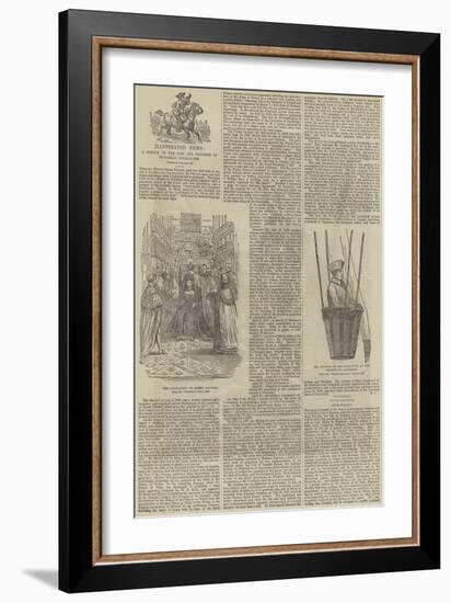 Illustrated News, a Sketch of the Rise and Progress of Pictorial Journalism-null-Framed Giclee Print