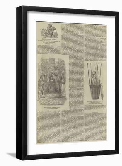 Illustrated News, a Sketch of the Rise and Progress of Pictorial Journalism-null-Framed Giclee Print