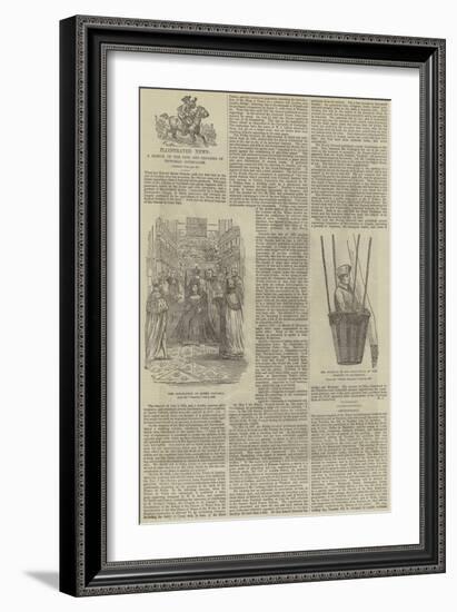 Illustrated News, a Sketch of the Rise and Progress of Pictorial Journalism-null-Framed Giclee Print