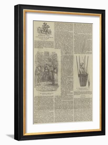 Illustrated News, a Sketch of the Rise and Progress of Pictorial Journalism-null-Framed Giclee Print