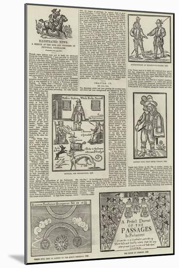 Illustrated News, a Sketch of the Rise and Progress of Pictorial Journalism-null-Mounted Giclee Print