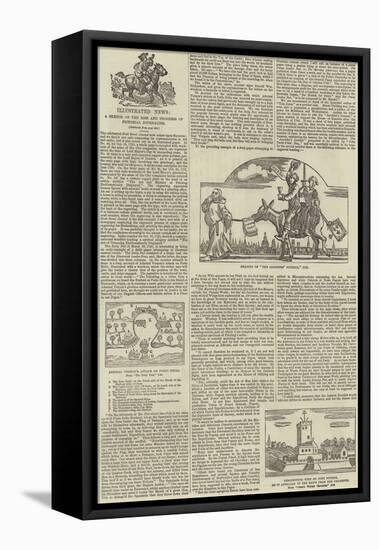 Illustrated News, a Sketch of the Rise and Progress of Pictorial Journalism-null-Framed Premier Image Canvas