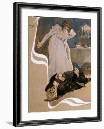 Illustrated Postcard-null-Framed Giclee Print
