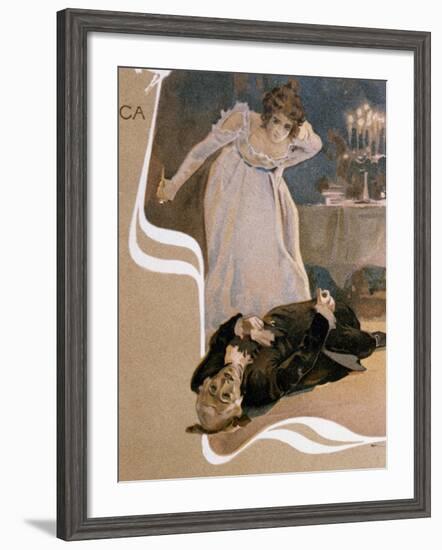 Illustrated Postcard-null-Framed Giclee Print