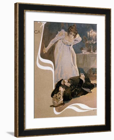 Illustrated Postcard-null-Framed Giclee Print