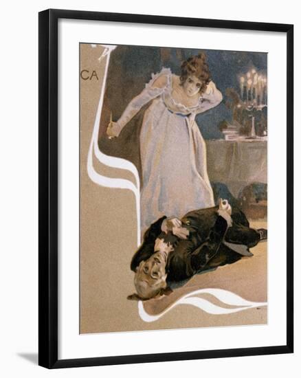 Illustrated Postcard-null-Framed Giclee Print