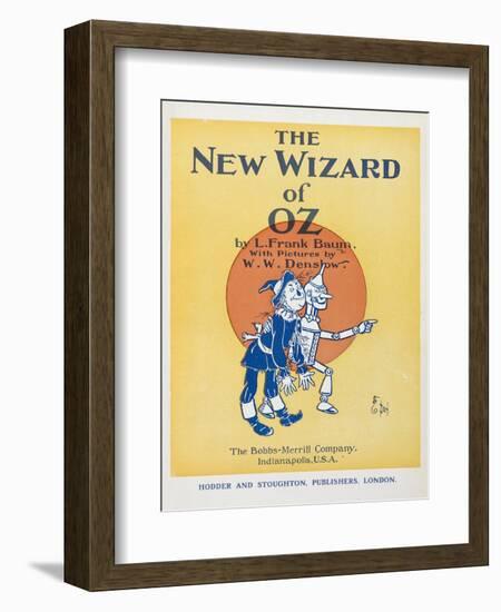 Illustrated Title Page Showing the Scarecrow and the Tin Woodman-William Denslow-Framed Giclee Print