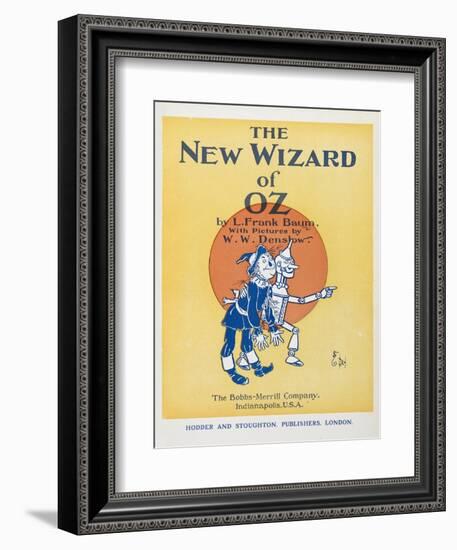 Illustrated Title Page Showing the Scarecrow and the Tin Woodman-William Denslow-Framed Giclee Print