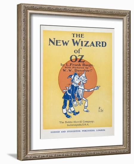 Illustrated Title Page Showing the Scarecrow and the Tin Woodman-William Denslow-Framed Giclee Print