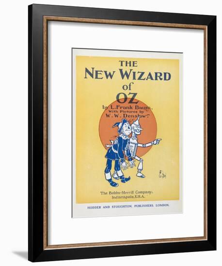 Illustrated Title Page Showing the Scarecrow and the Tin Woodman-William Denslow-Framed Giclee Print