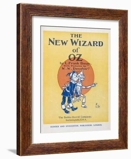 Illustrated Title Page Showing the Scarecrow and the Tin Woodman-William Denslow-Framed Giclee Print