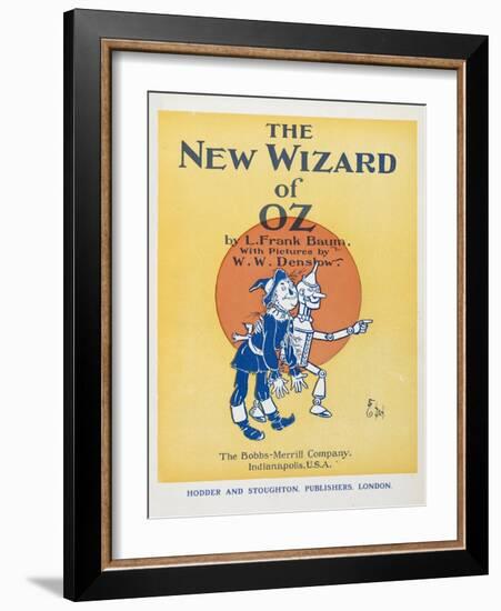 Illustrated Title Page Showing the Scarecrow and the Tin Woodman-William Denslow-Framed Giclee Print